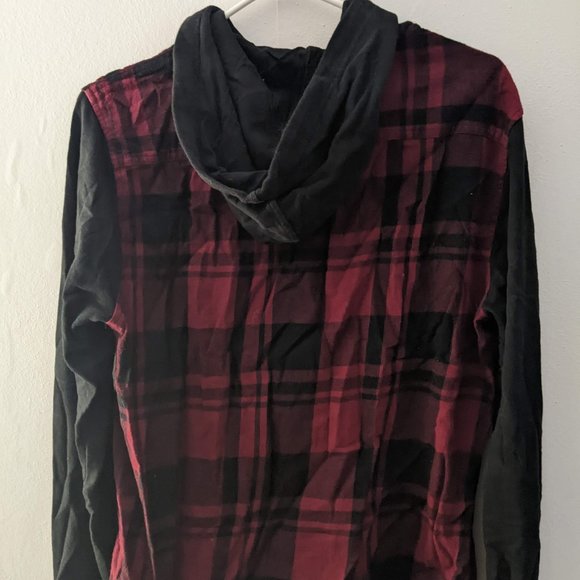 Thin Plaid Hoodie - Picture 3 of 3